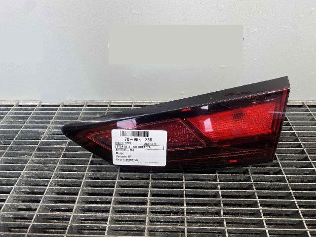 bontott OPEL ASTRA K Jobb Belső Hátsó Lámpa