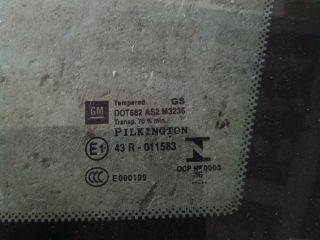 bontott OPEL ASTRA K Jobb C Oszlop Oldalablak Üveg