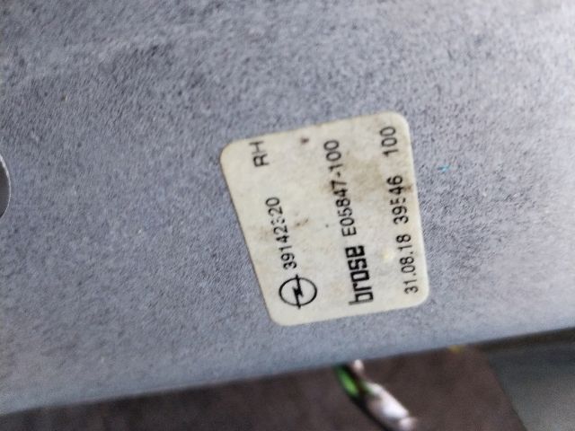 bontott OPEL ASTRA K Jobb hátsó Ablakemelő Szerkezet (Elektromos)