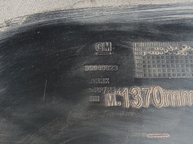 bontott OPEL ASTRA K Jobb hátsó Dobbetét (Kerékjárati, Műanyag)