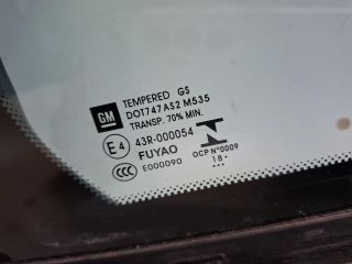 bontott OPEL ASTRA K Jobb hátsó Fixüveg (Ajtóban)