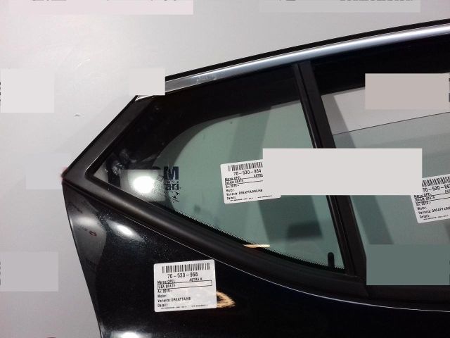 bontott OPEL ASTRA K Jobb hátsó Fixüveg (Ajtóban)