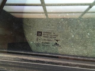 bontott OPEL ASTRA K Jobb hátsó Fixüveg (Ajtóban)