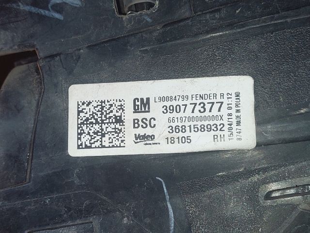 bontott OPEL ASTRA K Jobb Külső Hátsó Lámpa