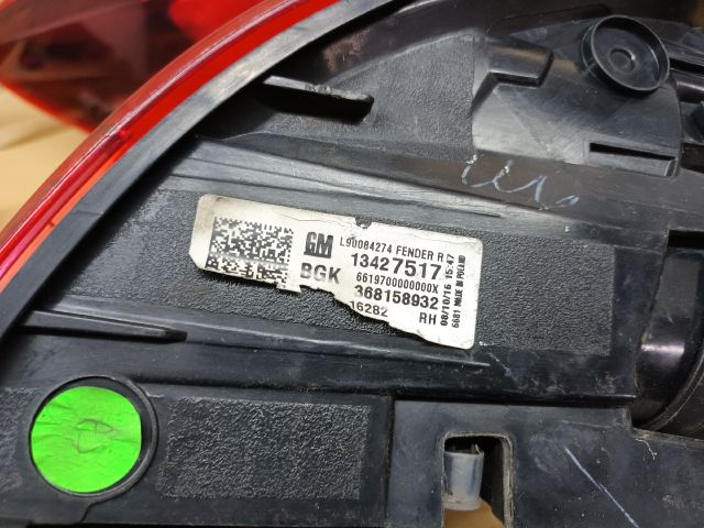 bontott OPEL ASTRA K Jobb Külső Hátsó Lámpa