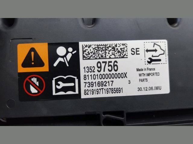 bontott OPEL ASTRA K Légzsák Elektronika