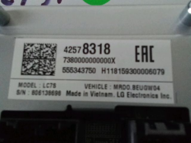 bontott OPEL ASTRA K Multifunkciós Kijelző