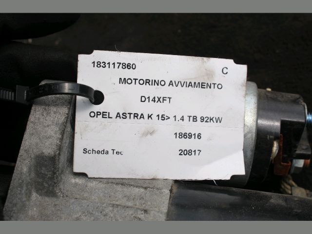 bontott OPEL ASTRA K Önindító