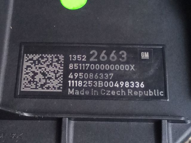 bontott OPEL ASTRA K Üzemanyag Befecskendező Vezérlő