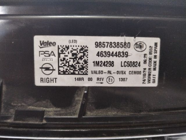 bontott OPEL ASTRA L Jobb Hátsó Lámpa