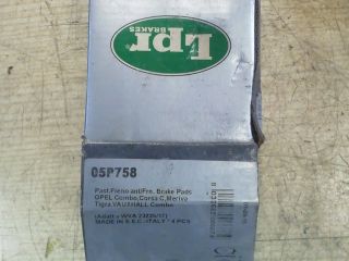 bontott OPEL COMBO Első Pár Fékbetét