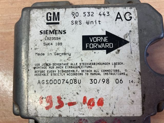 bontott OPEL CORSA B Légzsák Elektronika