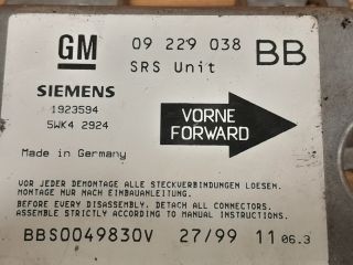 bontott OPEL CORSA B Légzsák Elektronika