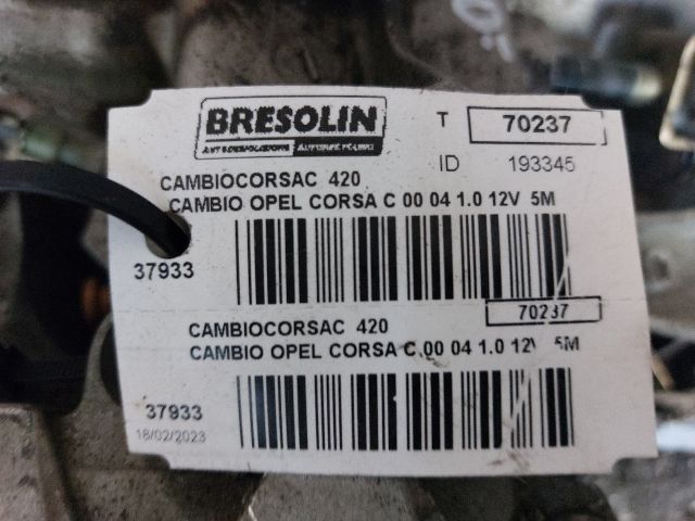 bontott OPEL CORSA C Váltó (Mechanikus)