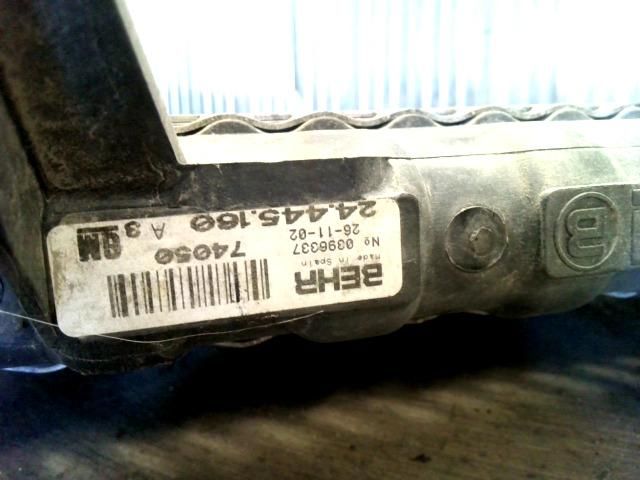 bontott OPEL CORSA C Vízhűtő Radiátor (Nem klímás)