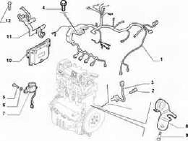 bontott OPEL CORSA C Motor Kábelköteg