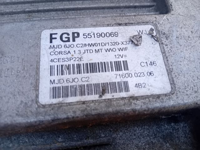 bontott OPEL CORSA C Motorvezérlő