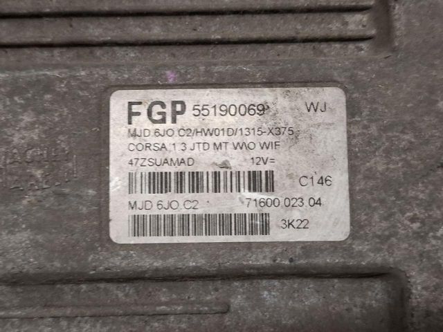 bontott OPEL CORSA C Motorvezérlő