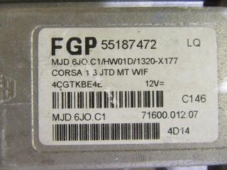 bontott OPEL CORSA C Motorvezérlő