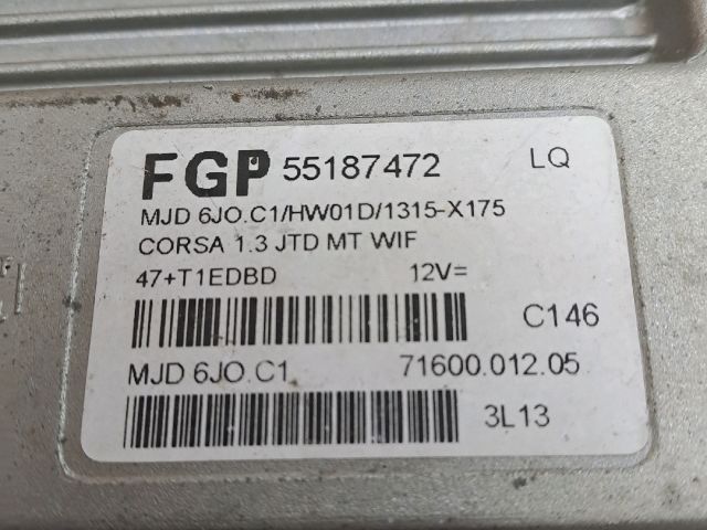 bontott OPEL CORSA C Motorvezérlő