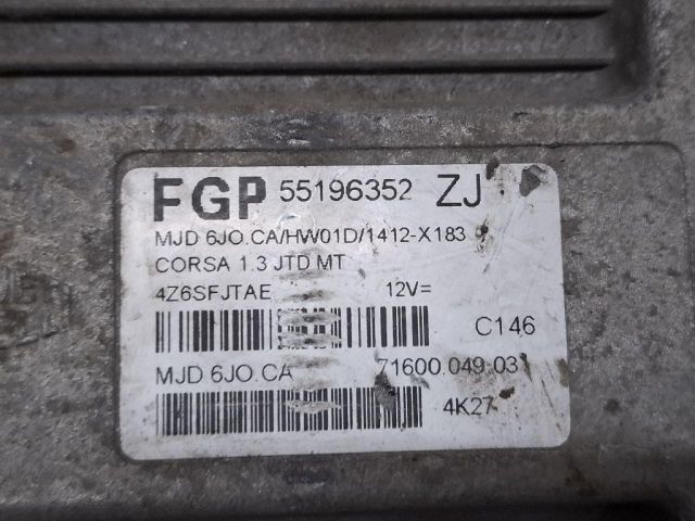 bontott OPEL CORSA C Motorvezérlő