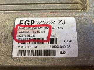 bontott OPEL CORSA C Motorvezérlő