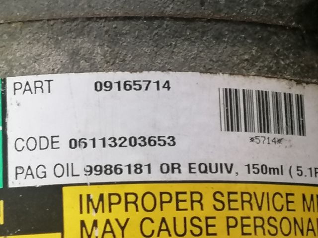 bontott OPEL CORSA C Klímakompresszor