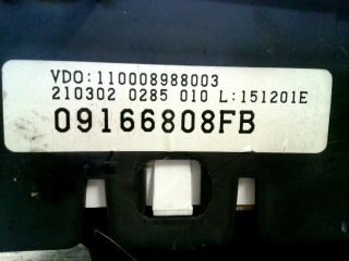 bontott OPEL CORSA C Kilométeróra