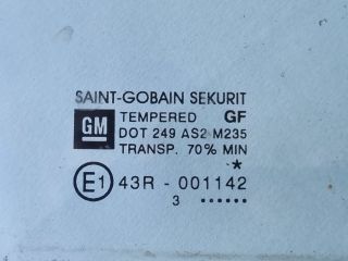 bontott OPEL CORSA C Jobb első Ablak