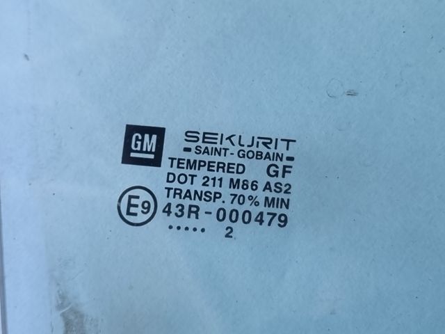 bontott OPEL CORSA C Jobb hátsó Ablak