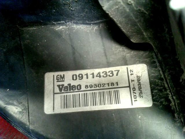 bontott OPEL CORSA C Jobb Hátsó Lámpa