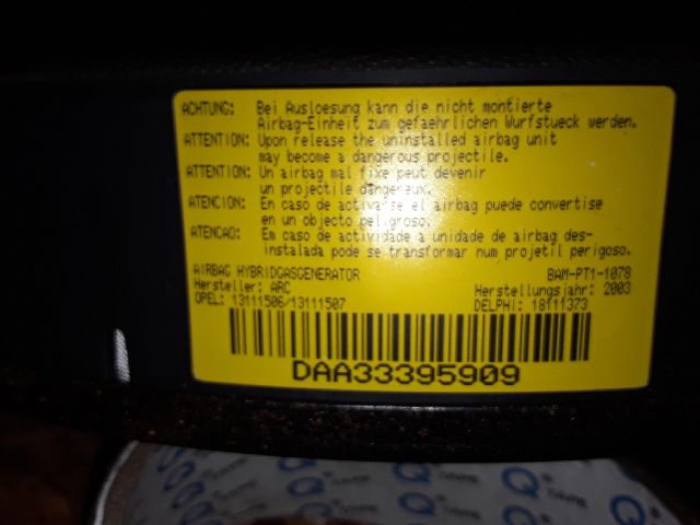 bontott OPEL CORSA C Kormánylégzsák