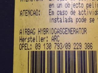 bontott OPEL CORSA C Kormánylégzsák