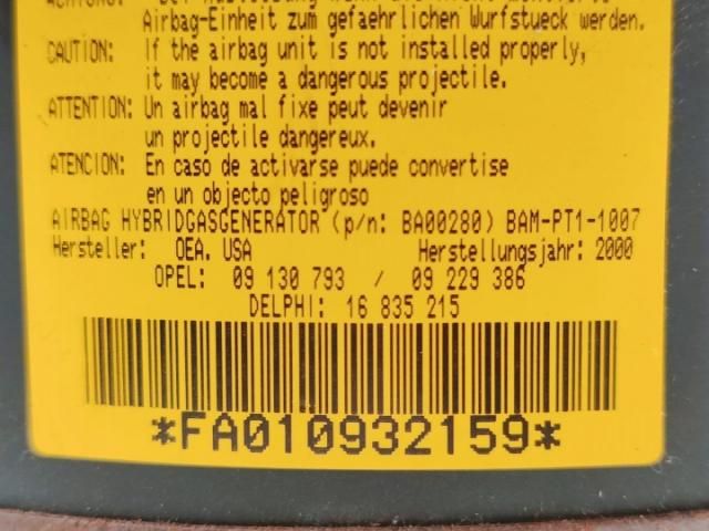 bontott OPEL CORSA C Kormánylégzsák