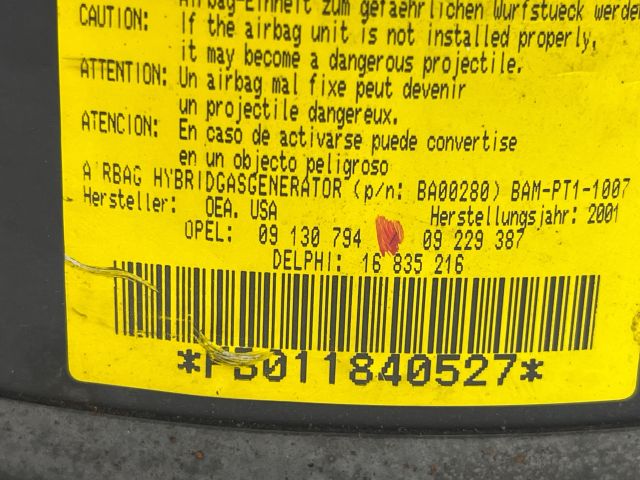 bontott OPEL CORSA C Kormánylégzsák