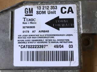 bontott OPEL CORSA C Légzsák Elektronika