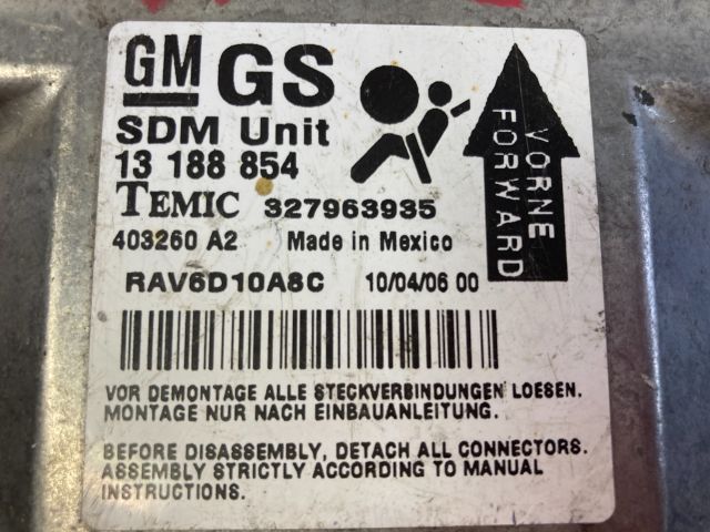 bontott OPEL CORSA C Légzsák Elektronika