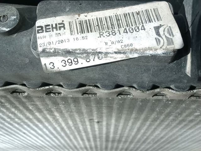 bontott OPEL CORSA D Vízhűtő Radiátor (Klímás)