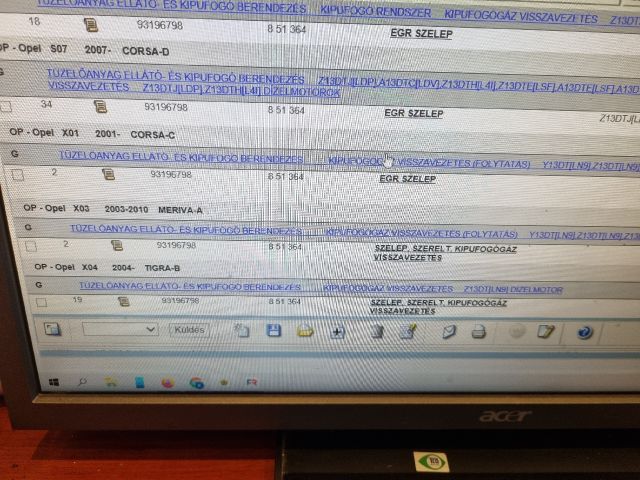 bontott OPEL CORSA D EGR / AGR Szelep