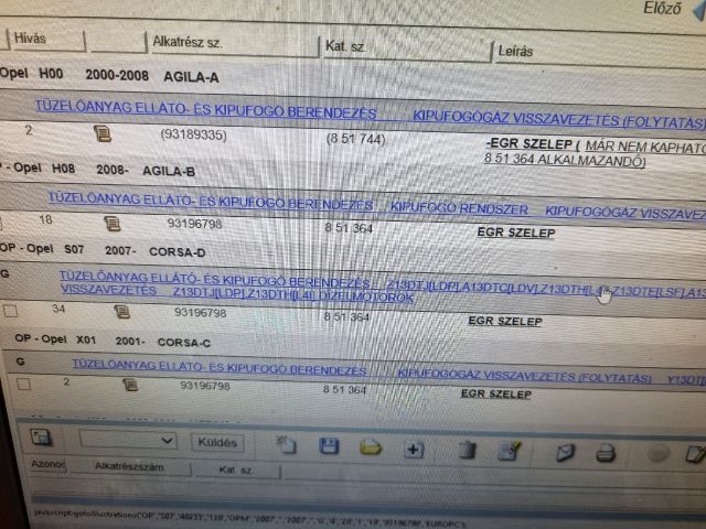 bontott OPEL CORSA D EGR / AGR Szelep