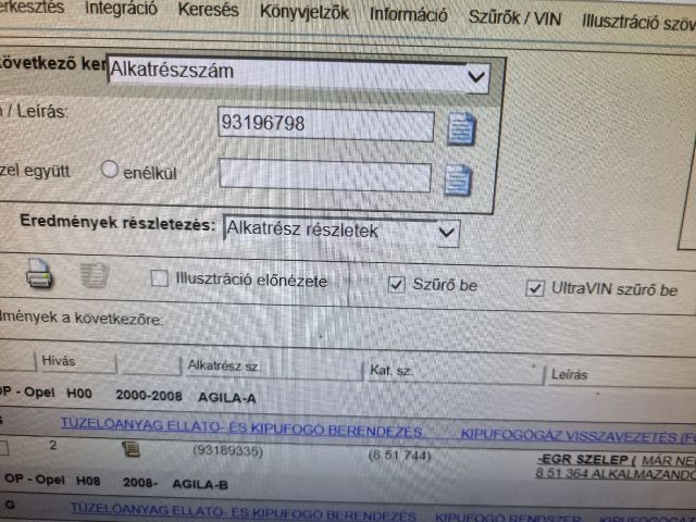 bontott OPEL CORSA D EGR / AGR Szelep