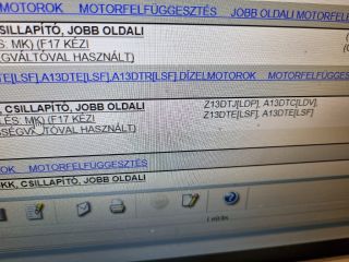 bontott OPEL CORSA D Motor Tartó Bak Jobb