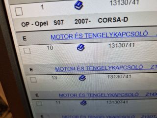 bontott OPEL CORSA D Motor Tartó Bak Jobb