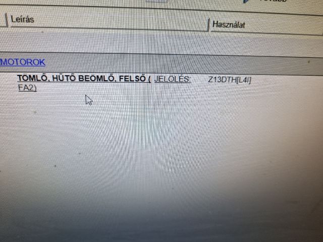 bontott OPEL CORSA D Vízcső