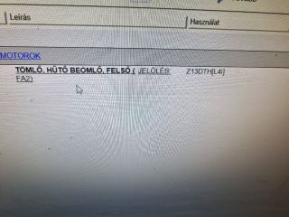 bontott OPEL CORSA D Vízcső