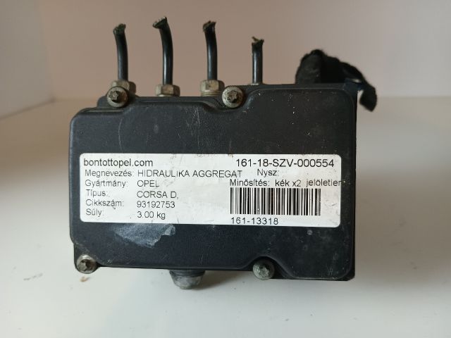 bontott OPEL CORSA D ABS Kocka