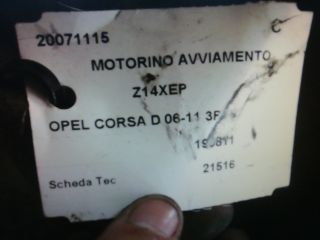 bontott OPEL CORSA D Önindító