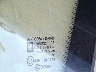 bontott OPEL CORSA D Bal A Oszlop Oldalablak Üveg
