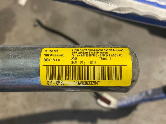 bontott OPEL CORSA D Bal első Függöny Légzsák