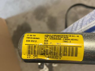 bontott OPEL CORSA D Bal első Függöny Légzsák